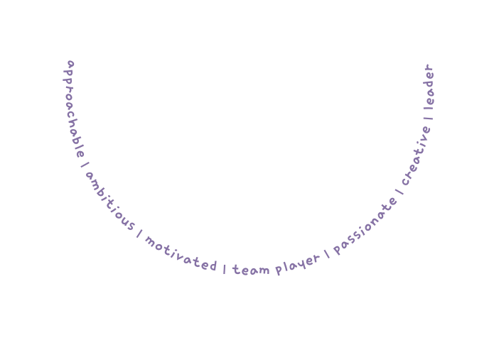 approachable ambitious motivated team player passionate creative leader