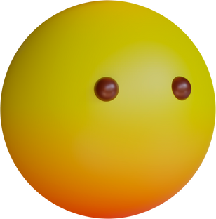 Cute Blank Face Emoticon