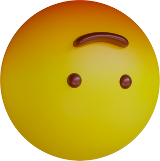 3D Upside Down Smiley